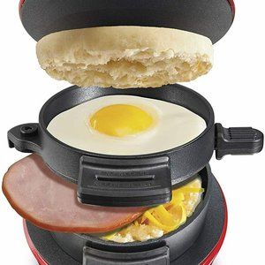 Hamilton Beach Breakfast Sandwich Maker, Red